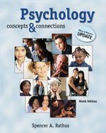 PSYCHOLOGY:CONCEPTS+CONNECTIONS>CUSTOM< (9780534271770) by Spencer A. Rathus