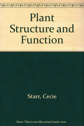 Plant Structure and Function (9780534304775) by Starr, Cecie