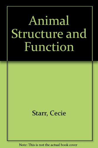 9780534304782: Animal Structure and Function
