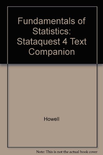 Fundamentals of Statistics: Stataquest 4 Text Companion (9780534333904) by Howell