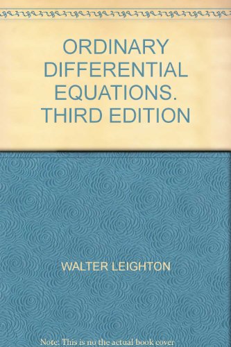 Imagen de archivo de Ordinary Differential Equations a la venta por ThriftBooks-Atlanta