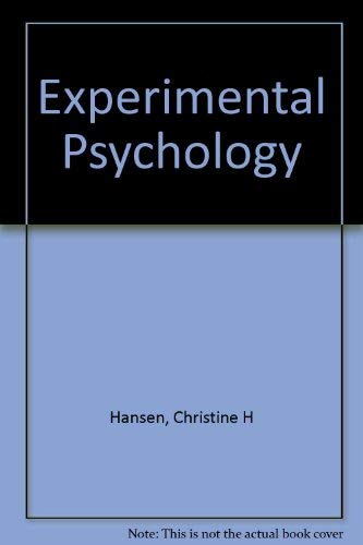Stock image for Study Guide & Workbook for Myers/Hansen S Experimental Psychology for sale by ThriftBooks-Dallas