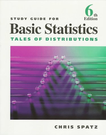9780534343651: Study Guide for Basic Statistics: Tales of Distribution