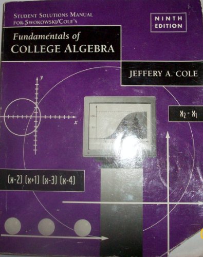 Stock image for Fund of College Algebra (Mathematics Series) for sale by HPB-Red