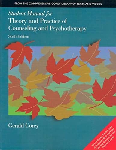 9780534348243: Student Manual for Theory and Practice of Counseling and Psychotherapy
