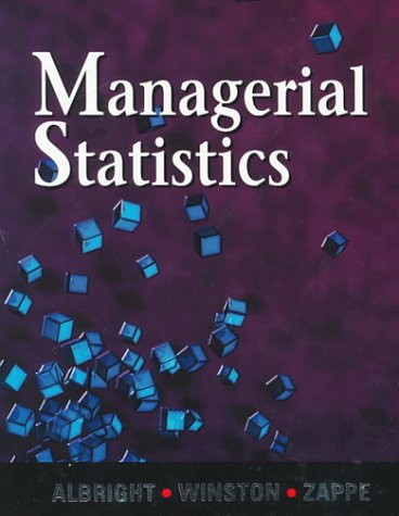 Stock image for Managerial Statistics for sale by Wonder Book