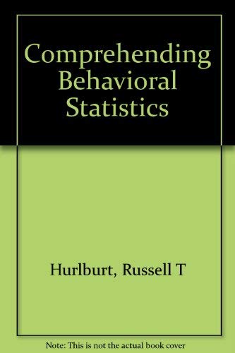 Stock image for Study Guide for Hurlburt's Comprehending Behavioral Statistics for sale by ThriftBooks-Dallas