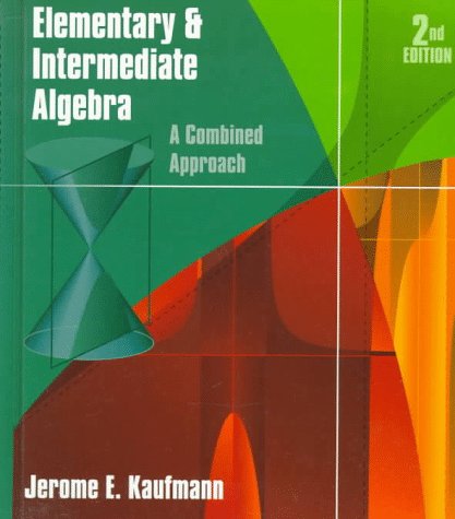 Stock image for Elementary and Intermediate Algebra: A Combined Approach for sale by HPB-Red