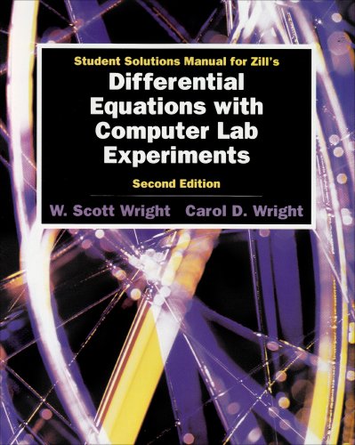 Imagen de archivo de Student Solutions Manual for Zill's Differential Equations with Computer Lab Experiments a la venta por ThriftBooks-Dallas