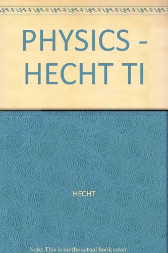 Imagen de archivo de Test Items for Hecht's Physics : Algebra/Trig a la venta por Better World Books