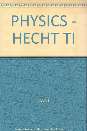 Stock image for Test Items for Hecht's Physics : Algebra/Trig for sale by Better World Books