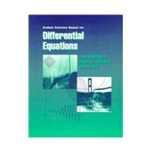 Stock image for Student Solutions Manual for Blanchard/Devaney/Halls Differential Equations for sale by Goodwill Books