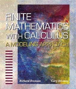 Imagen de archivo de Finite Mathematics with Calculus: A Modeling Approach a la venta por ThriftBooks-Dallas