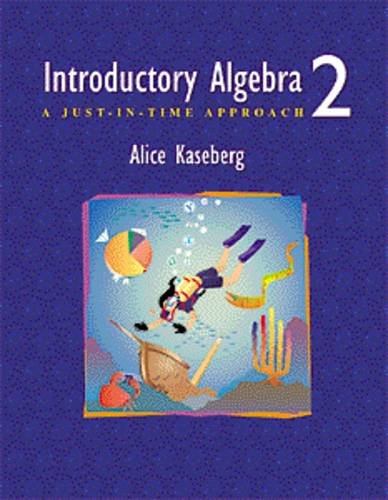 Imagen de archivo de Introductory Algebra: a Just-in-Time Approach, Annotated Instructor's Edition a la venta por Virginia Martin, aka bookwitch