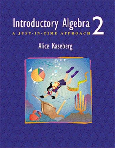 9780534357474: Introductory Algebra: A Just-In-Time Approach