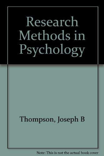 Stock image for Research Methods in Psychology for sale by Better World Books