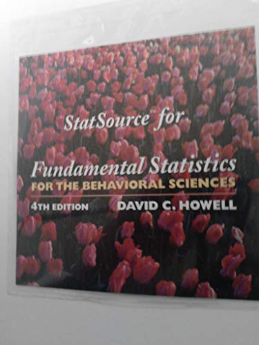 Stock image for Fundamental Statistics for the Behavioral Sciences for sale by Better World Books