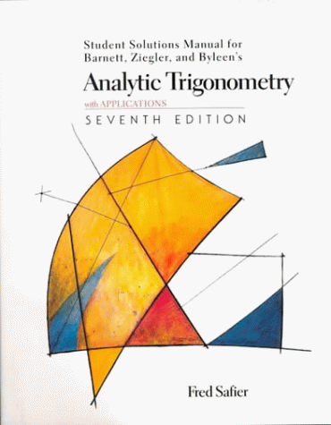 Image d'archives pour Analytic Trigonometry With Applications: Student and Solutions Manual mis en vente par ThriftBooks-Dallas