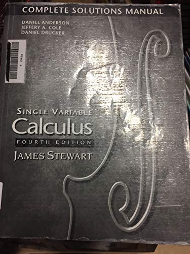 Beispielbild fr Single Variable Calculus zum Verkauf von Wonder Book