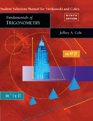 Immagine dell'editore per Student Solutions Manual for Swokowski/Cole Fundamentals of Trigonometry venduto da SecondSale