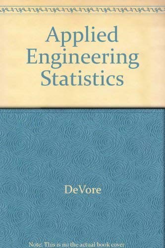 Beispielbild fr Student's Solutions Manual for Devore/Farnum's Applied Statistics for Engineers and Scientists zum Verkauf von HPB-Red