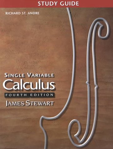 Beispielbild fr Study Guide for Stewarts Single Variable Calculus zum Verkauf von Blue Vase Books