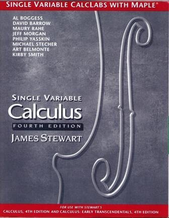 Imagen de archivo de Single Variable Calclabs With Maple for Stewart's Calculus/Single Variable Calculus/Calculus : Early Transcendentals/Single Variable Calculus : Early: . Variable Calculus--Early Transcendentals a la venta por Wonder Book