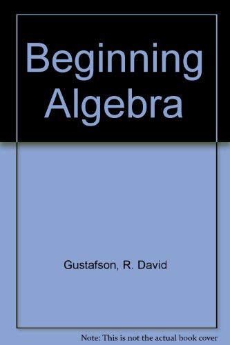 Stock image for Beginning Algebra with Study Guide Sampler Fith Edtion for sale by Martin Nevers- used & rare books