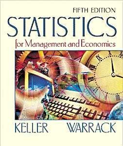 Beispielbild fr Statistics for Management and Economics zum Verkauf von Wonder Book