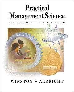 Imagen de archivo de Practical Management Science : Spreadsheet Modeling and Applications a la venta por Better World Books