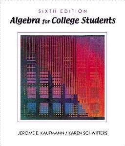 Imagen de archivo de Algebra for College Students (Available Titles CengageNOW) a la venta por HPB-Red