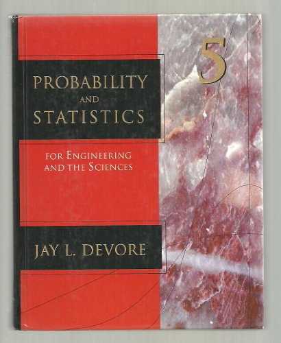 Stock image for PROBABILITY AND STATISTICS FOR ENGINEERING AND THE SCIENCES : 5/ED for sale by Kanic Books