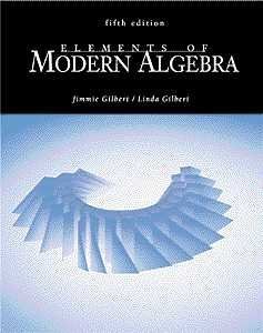 Beispielbild fr Elements of Modern Algebra zum Verkauf von Better World Books