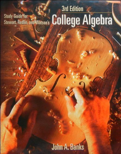 9780534373603: Study Guide for Stewart, Redlin and Watson's College Algebra