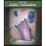 Study Guide for Stewart/Redlin/Watsonâ€™s Algebra and Trigonometry (9780534382674) by Banks, John A.