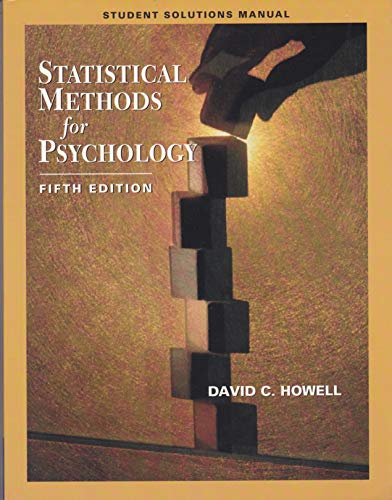 9780534382827: Stat Methods Psychology