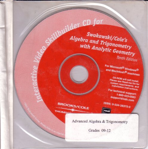 Stock image for ALGEBRA AND TRIGONOMETRY WITH ANALYTIC GEOMETRY, 10TH EDITION CD for sale by mixedbag