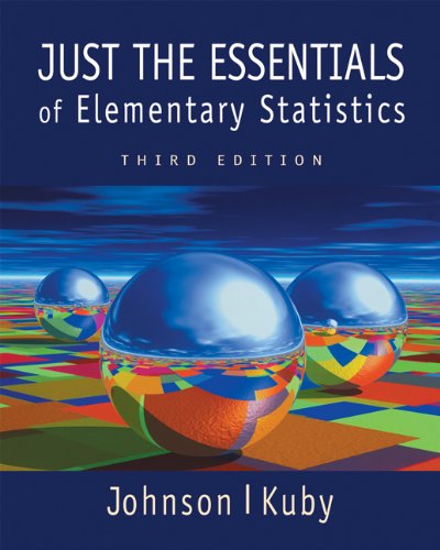 Beispielbild fr Just the Essentials of Elementary Statistics (with InfoTrac and CD-ROM) zum Verkauf von HPB-Ruby