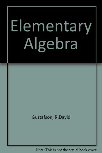 Stock image for Elementary Algebra for sale by Ergodebooks