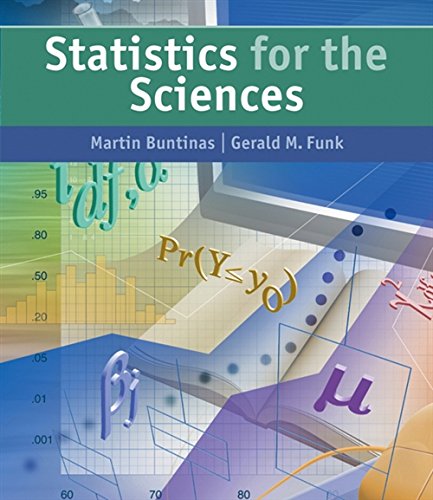 Imagen de archivo de Statistics for The Sciences a la venta por HPB Inc.