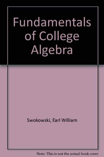 Stock image for Fundamentals of College Algebra with CD for sale by HPB-Red