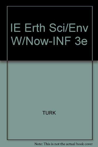 IE Erth Sci/Env W/Now-INF 3e (9780534393175) by Graham R. Thompson