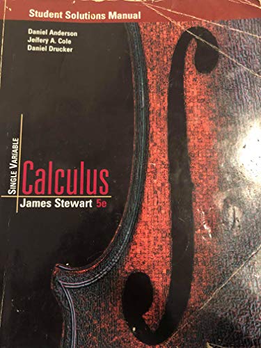 Stock image for Single Variable Calculus (Student Solutions Manual) for sale by Better World Books