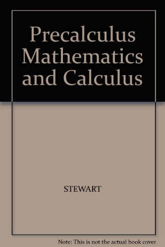 9780534394837: Precalculus Mathematics and Calculus