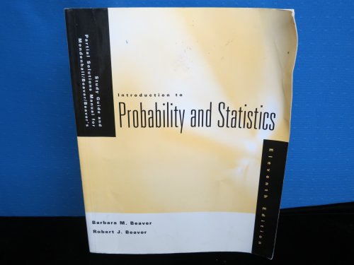 Imagen de archivo de Introduction to Probability and Statistics: Study Guide and Solutions Manual a la venta por Books of the Smoky Mountains