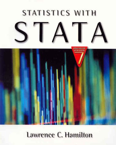 Beispielbild fr Statistics with Stata (Updated for Version 7) zum Verkauf von Wonder Book