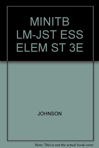 Title: MINITB LM-JST ESS ELEM ST 3E (9780534396565) by Linda M. Myers Diane L. Benner