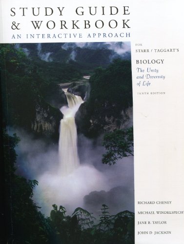 Stock image for Study Guide and Workbook an Interactive Approach for Biology: The Unity and Diversity of Life for sale by Better World Books: West