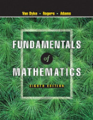 Imagen de archivo de Fundamentals of Mathematics (with CD-ROM, Make the Grade, and InfoTrac) (Available Titles CengageNOW) a la venta por HPB-Red