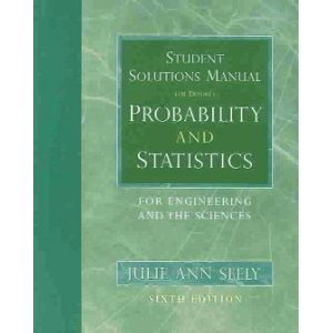 Stock image for Student Solutions Manual for DeVore's Probability and Statistics for Engineering and the Sciences for sale by ThriftBooks-Dallas